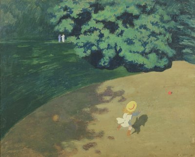 Il Pallone o Angolo di un Parco con un Bambino che Gioca con un Pallone, 1899 da Felix Edouard Vallotton